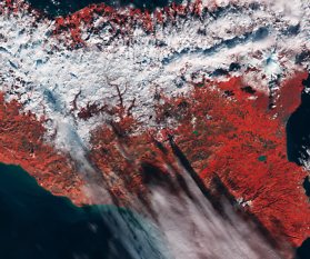 Satellitenbild der Woche: Sizilianischer Schnee
