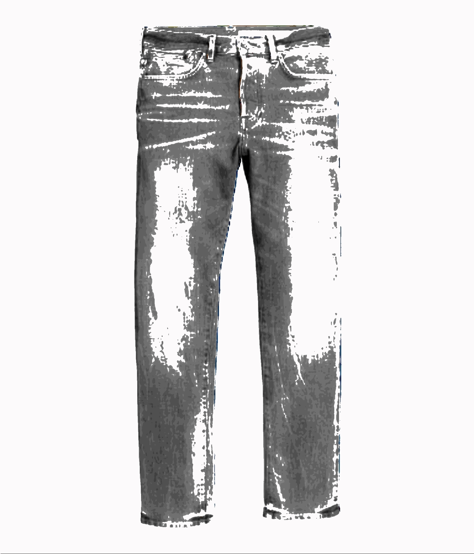 modellierte Betonobjekte: Jeans in Beton