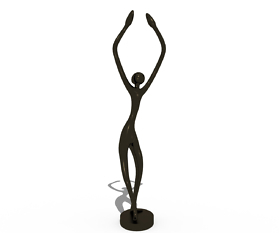 Skulptur: 3D Print Model: Dancing Figure 3D