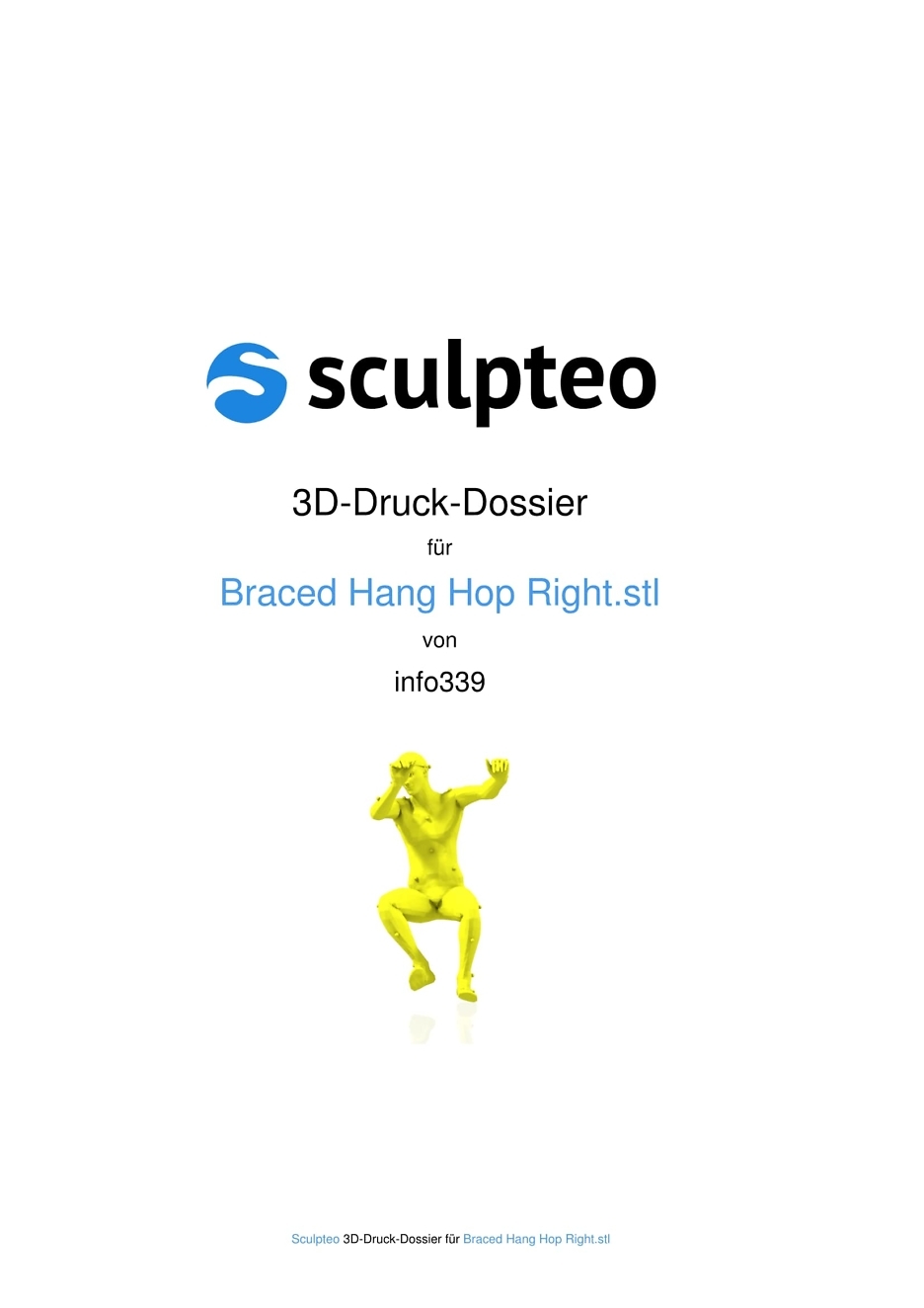 hr 3D-Druck-Dossier für Braced Hang Hop Right.stl 
