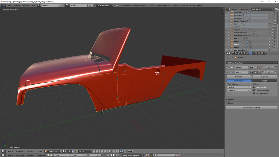 Tag 15: 3D-Modelling von einem Geländewagen 1