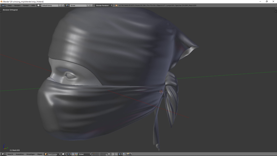 3D Charakter: Ninja Knoten 4