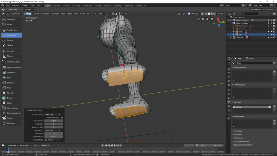 Blender: 3D-Modellierung der Füße