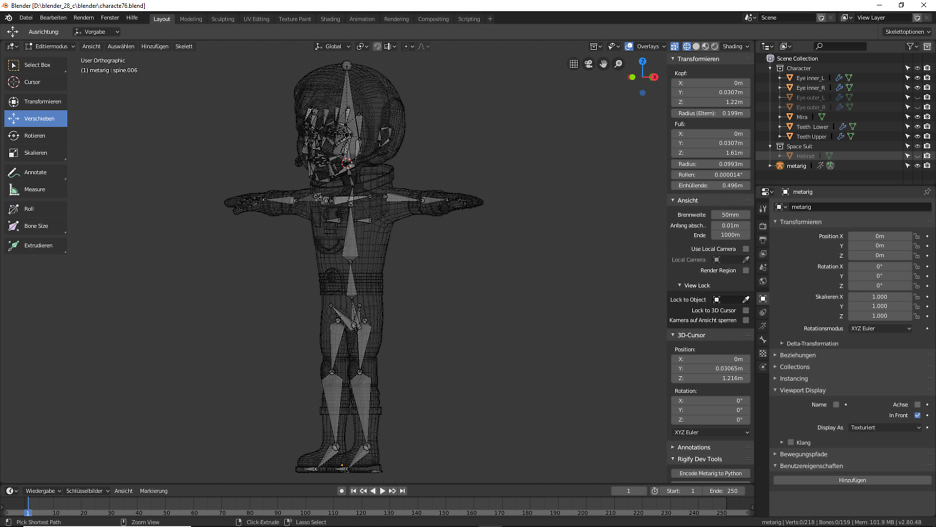 Das Rigging ist eine Arbeitstechnik im Bereich der 3D-Animation. 