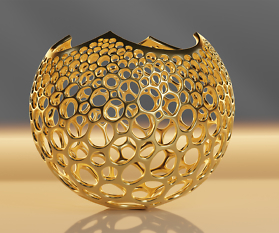 Blender: Stereographic Voronoi Sphere