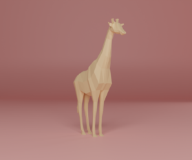 Low Poly Giraffe