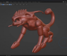 Digitale Bildhauerei: Behemoth Monster