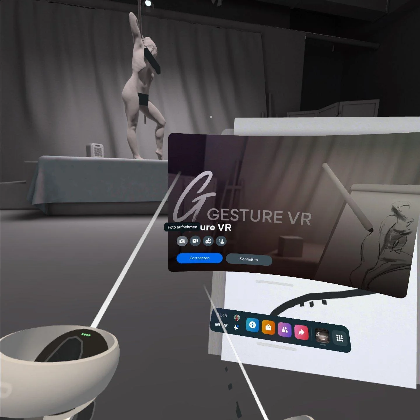 Gesture VR : Gestisches Aktzeichnen in der in Virtual Reality