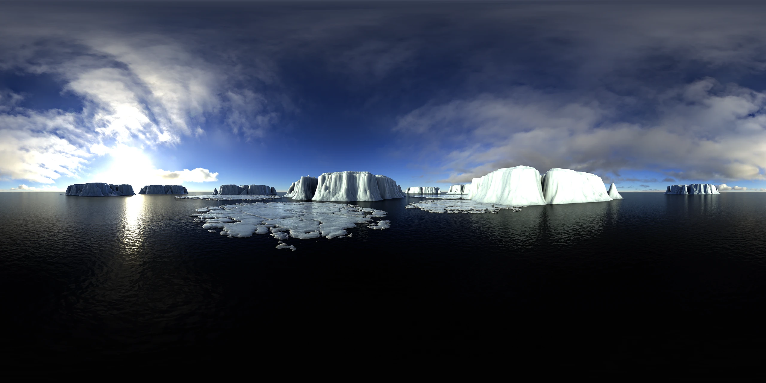 360 Grad Video: Eislandschaft 128,00 € – .mp4