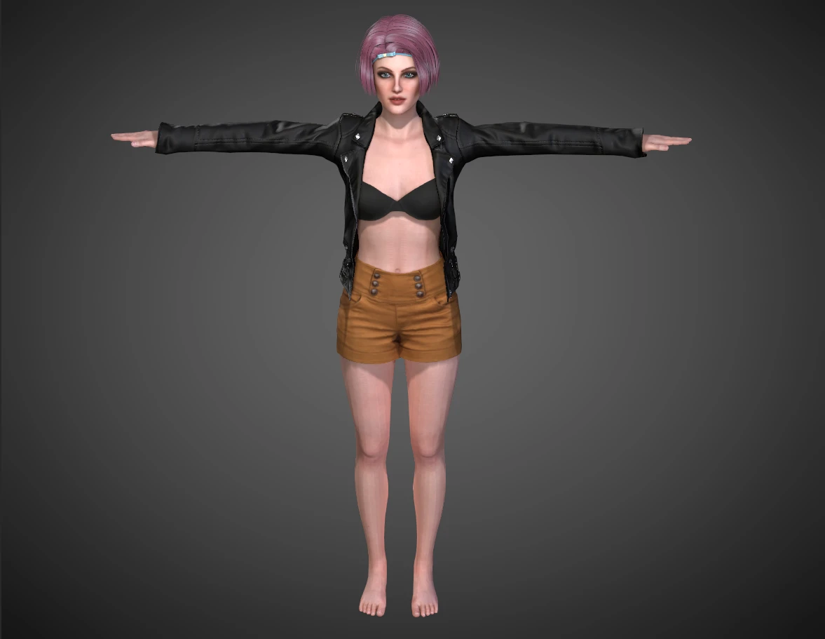 in T-Pose
