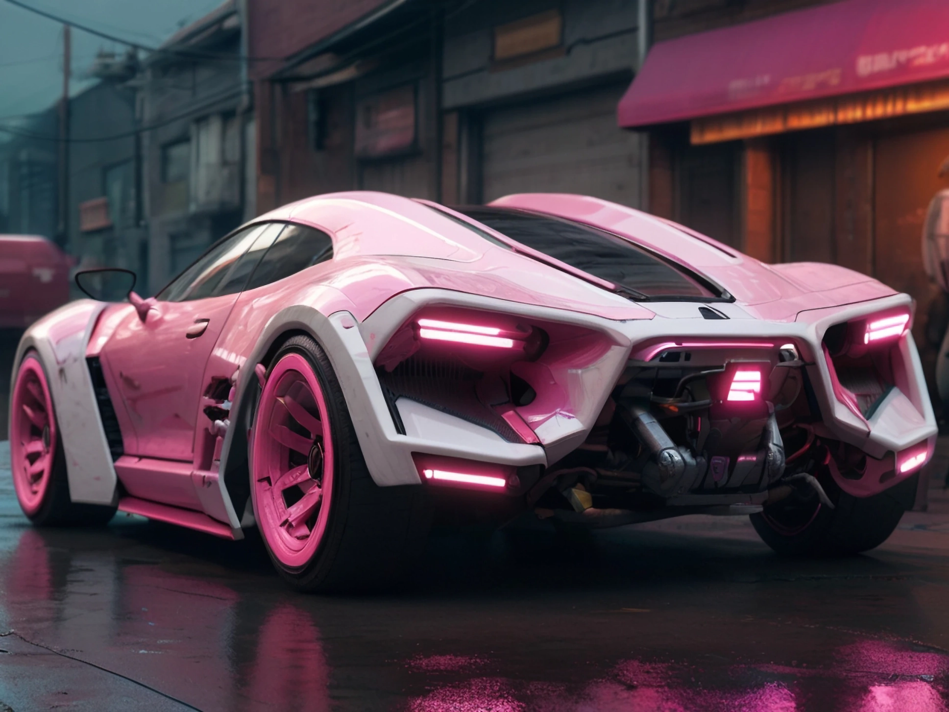Cyberpunk in Pink: Concept Car