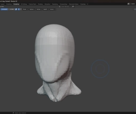 Digitale Bildhauerei: Anatomie eines männlichen Kopfes